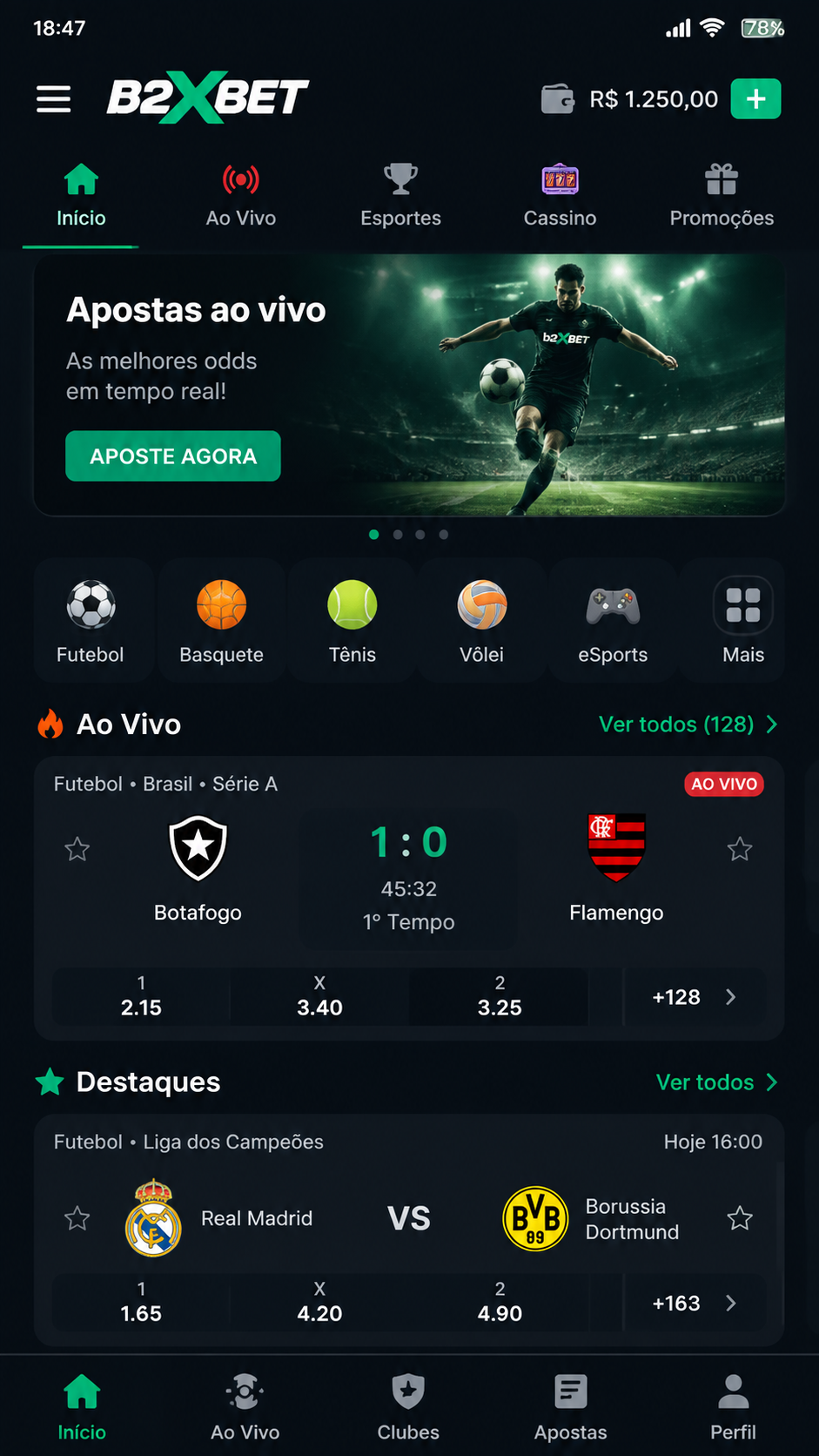 b2xbet screenshot