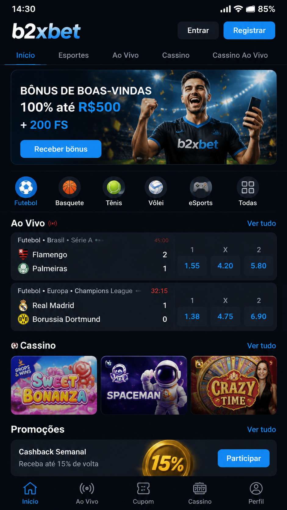 b2xbet screenshot