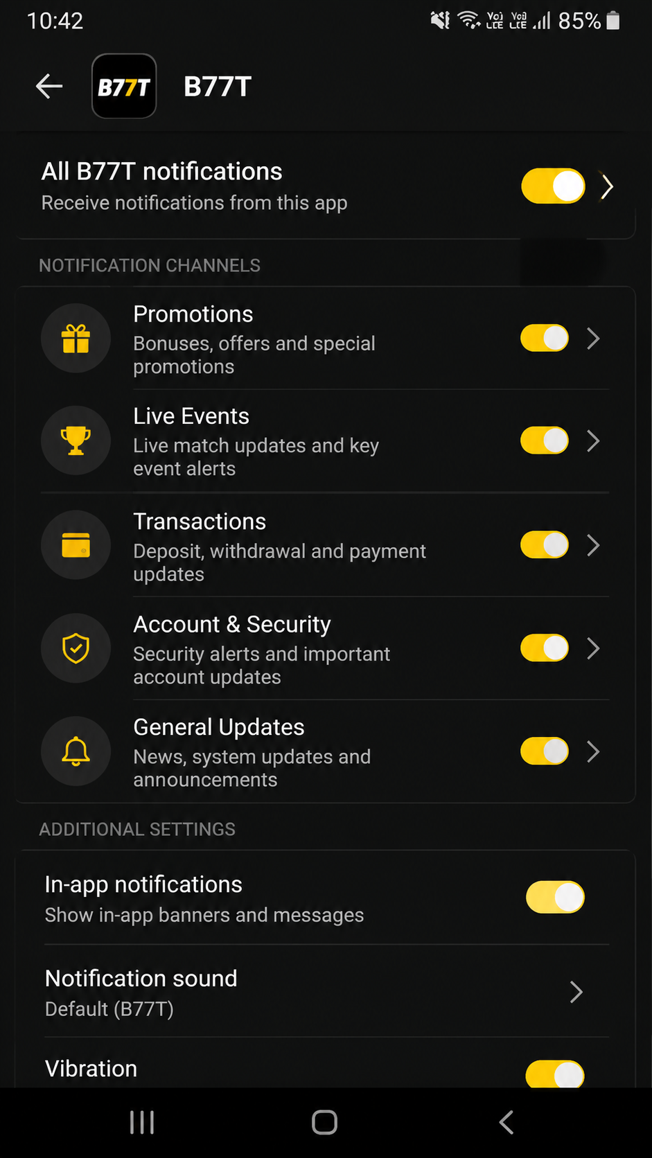 b77t screenshot