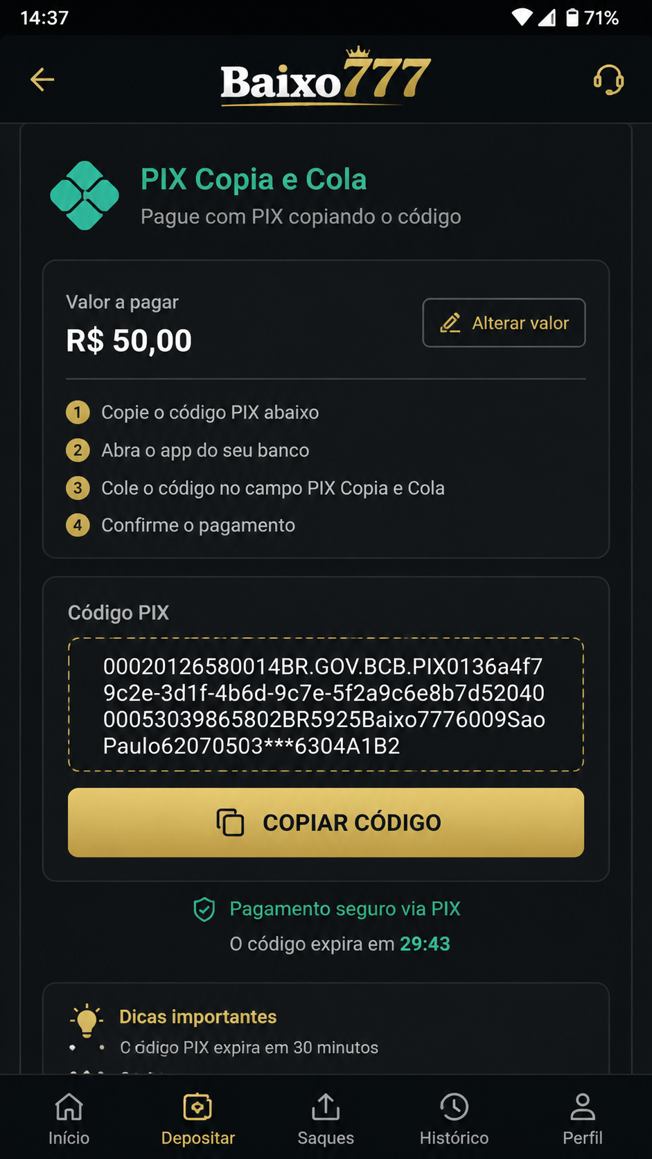 baixo777 screenshot