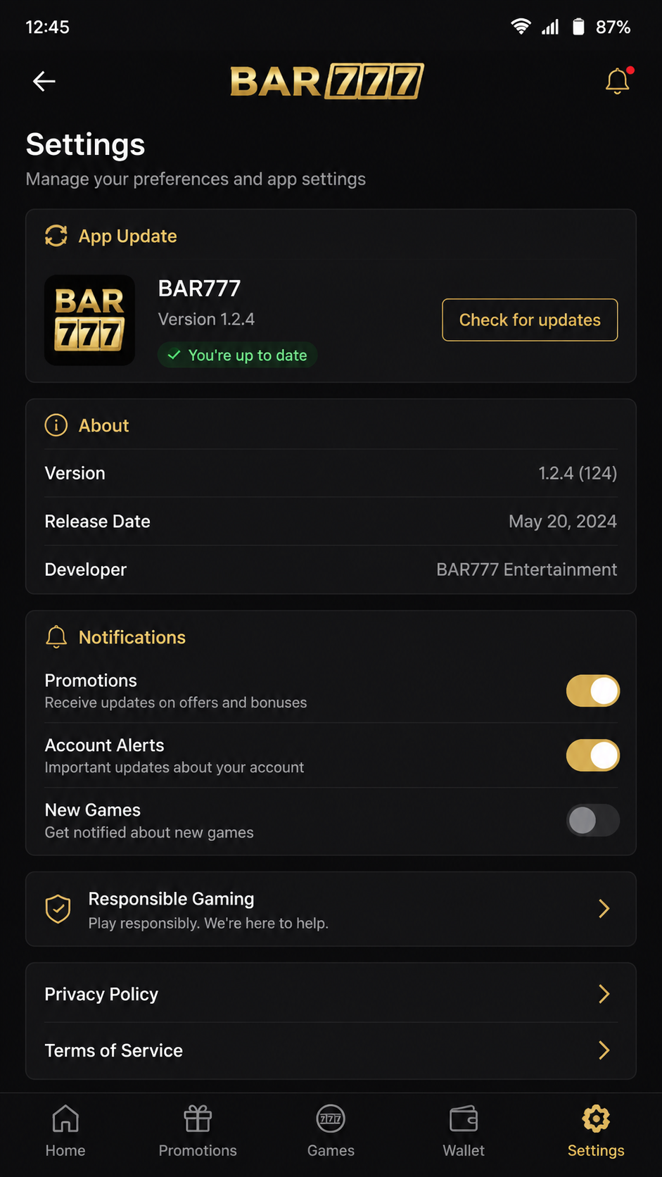 bar777 screenshot