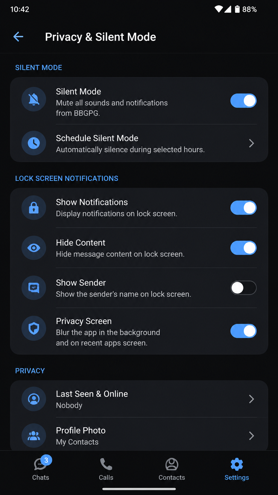 bbgpg screenshot