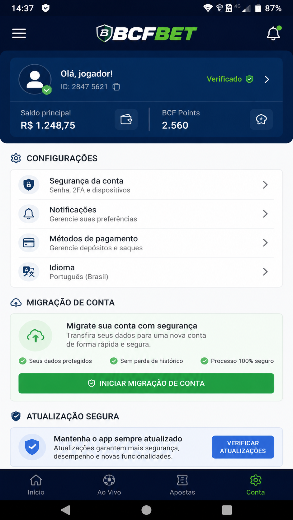 bcfbet screenshot