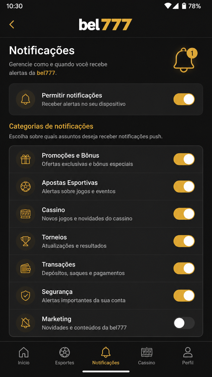 bel777 screenshot