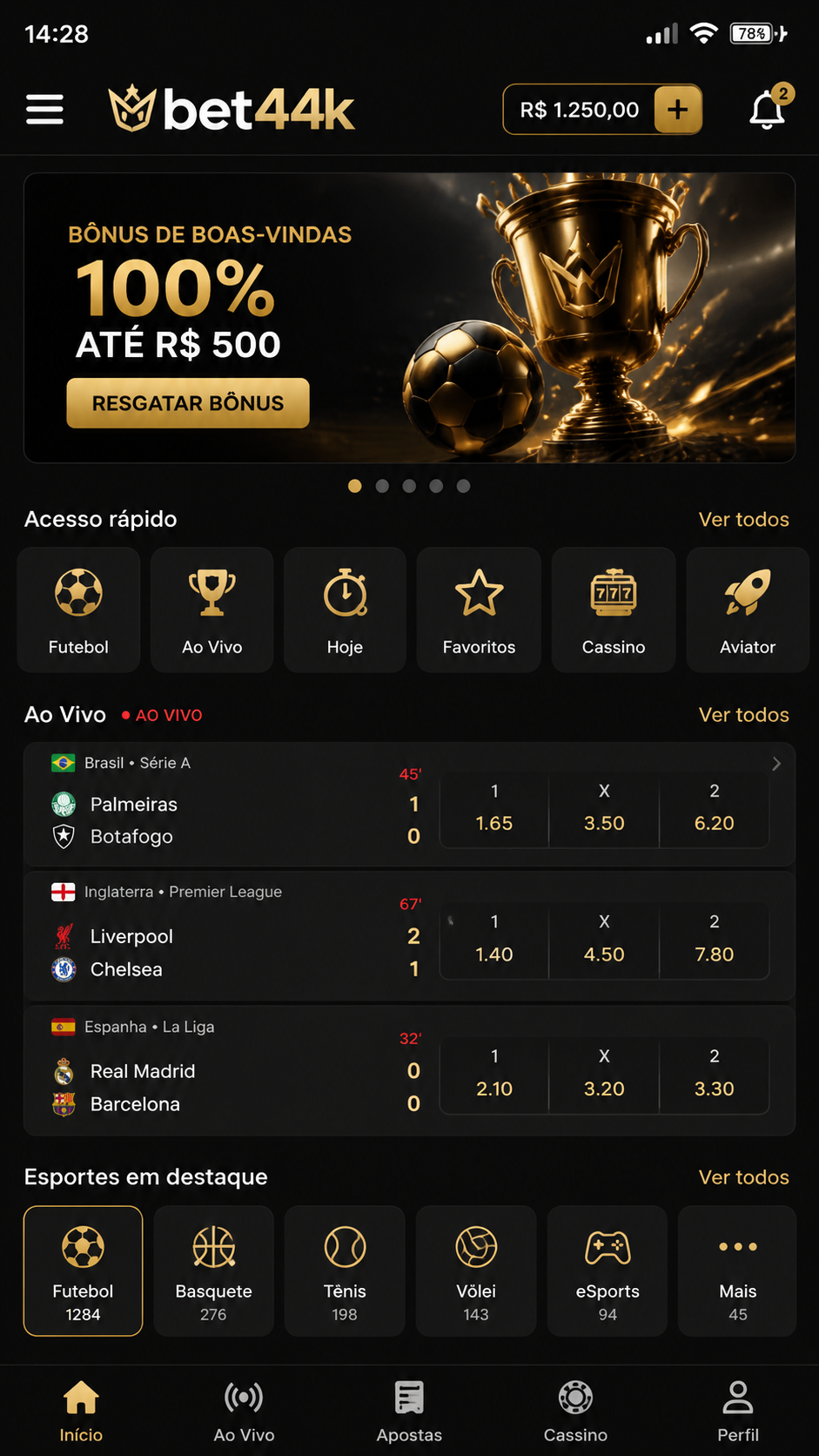 bet44k screenshot