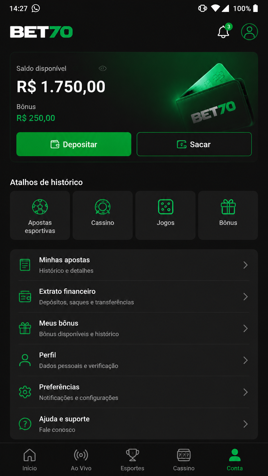bet70 screenshot