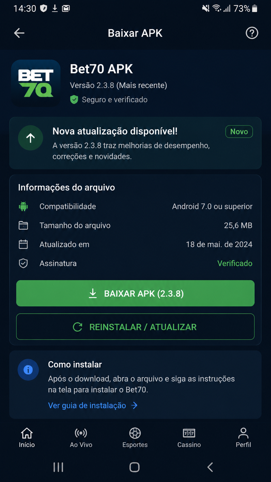 bet70 screenshot