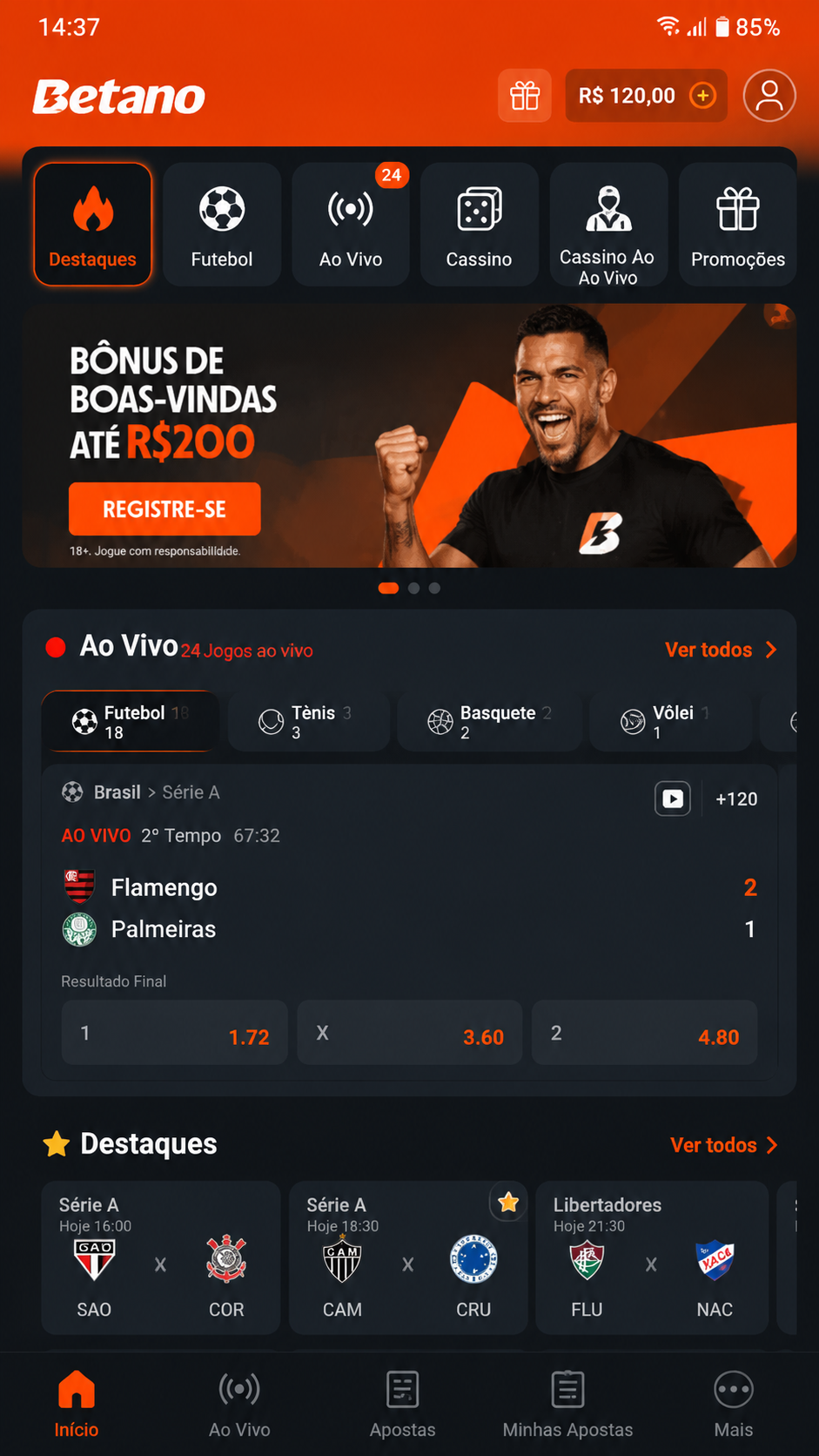 Betano screenshot
