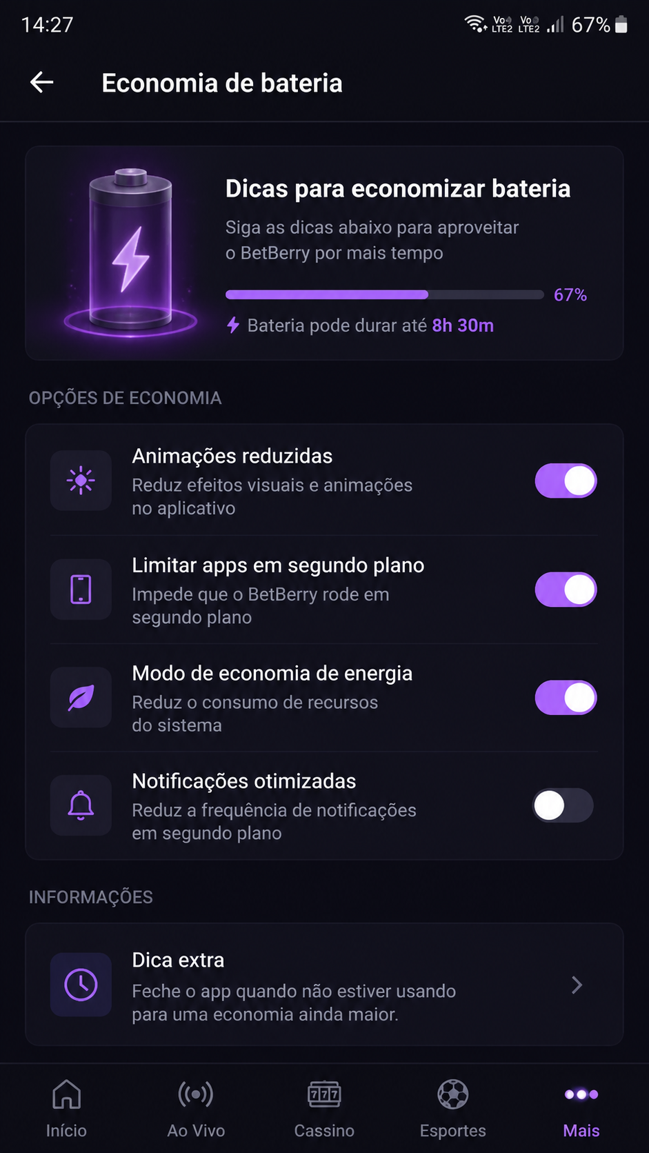 BetBerry screenshot