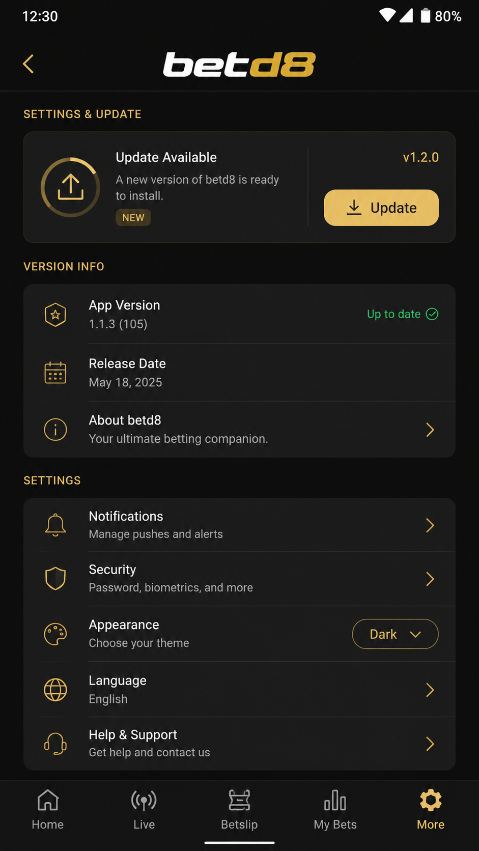 betd8 screenshot