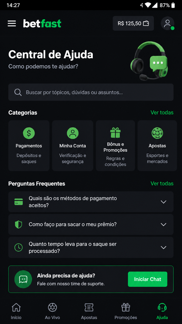 Betfast screenshot