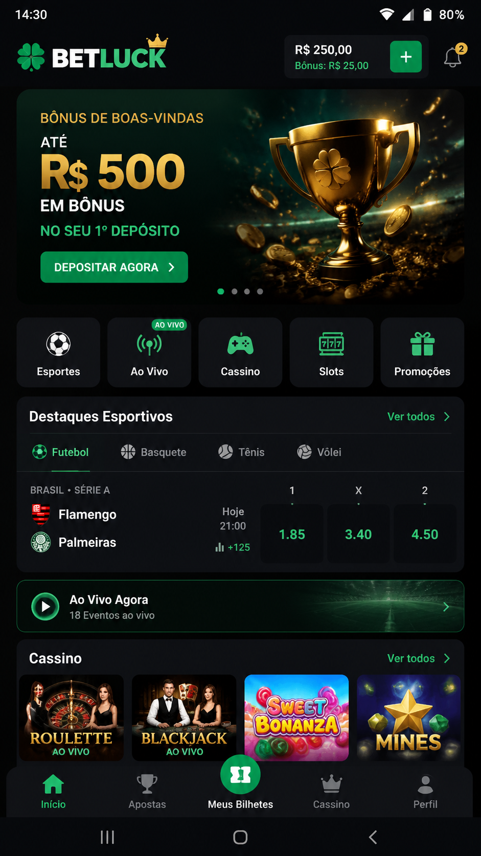 Betluck screenshot