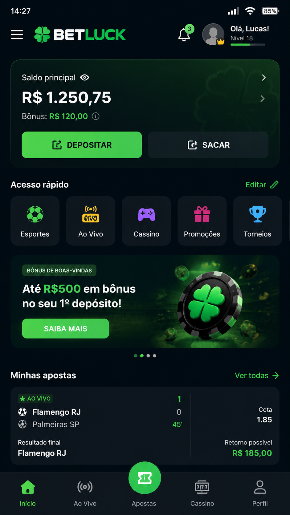 Betluck screenshot