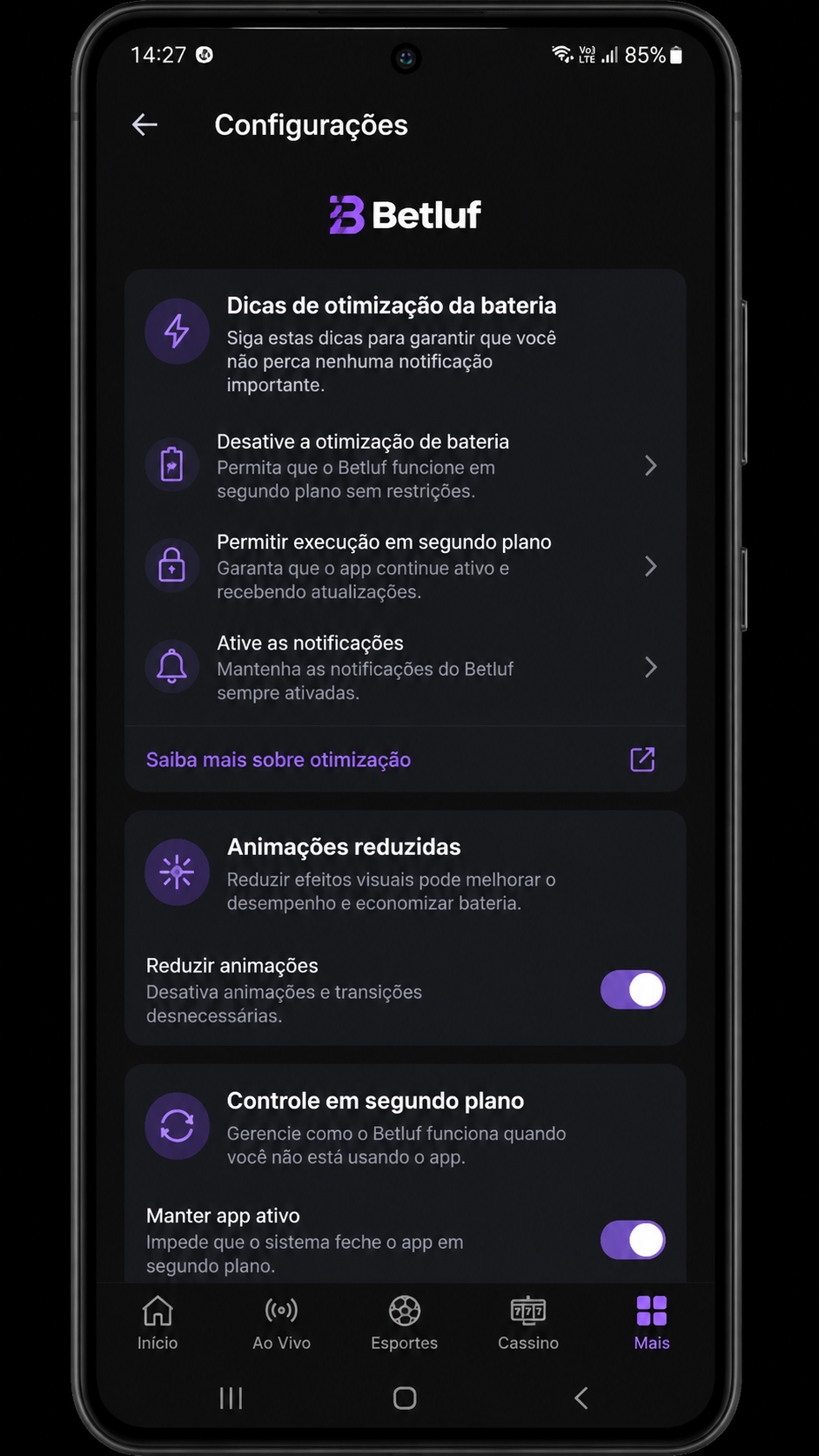 betluf screenshot