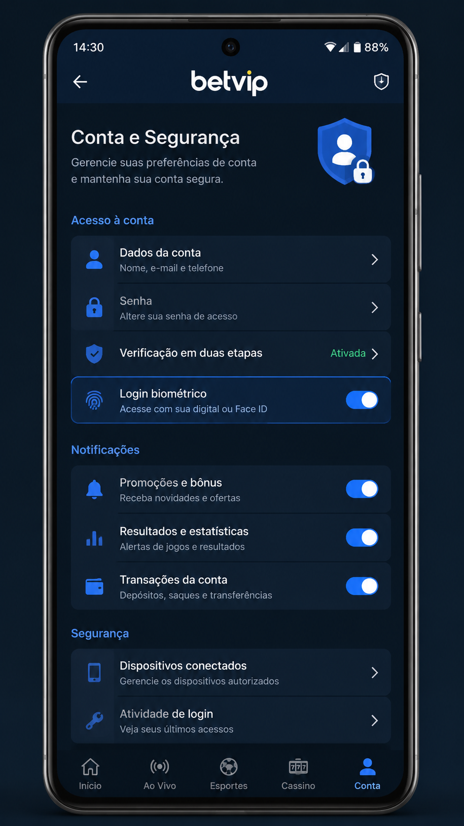 Betvip screenshot