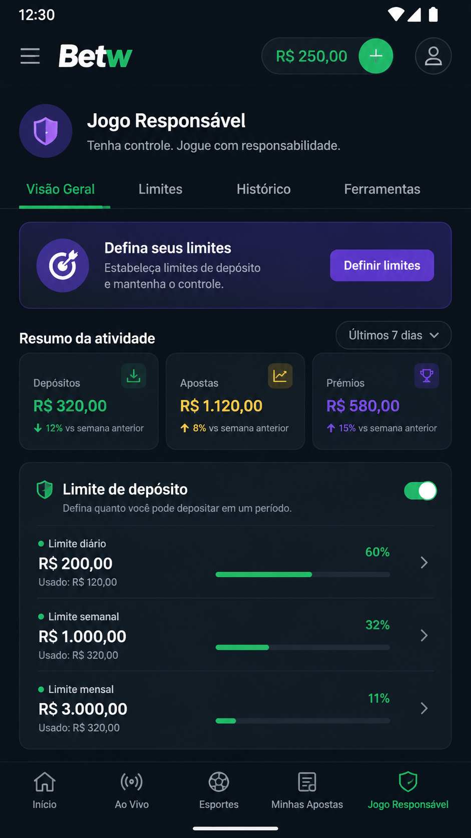 Betw screenshot