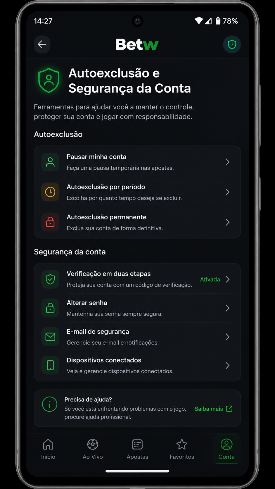 Betw screenshot