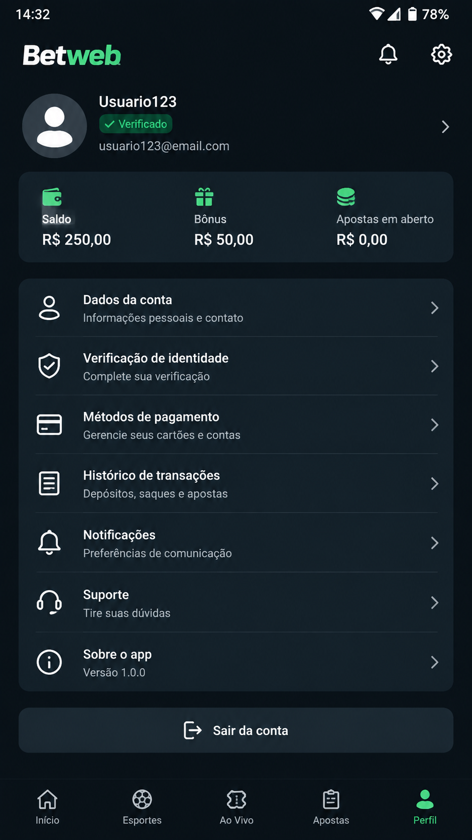 betweb screenshot