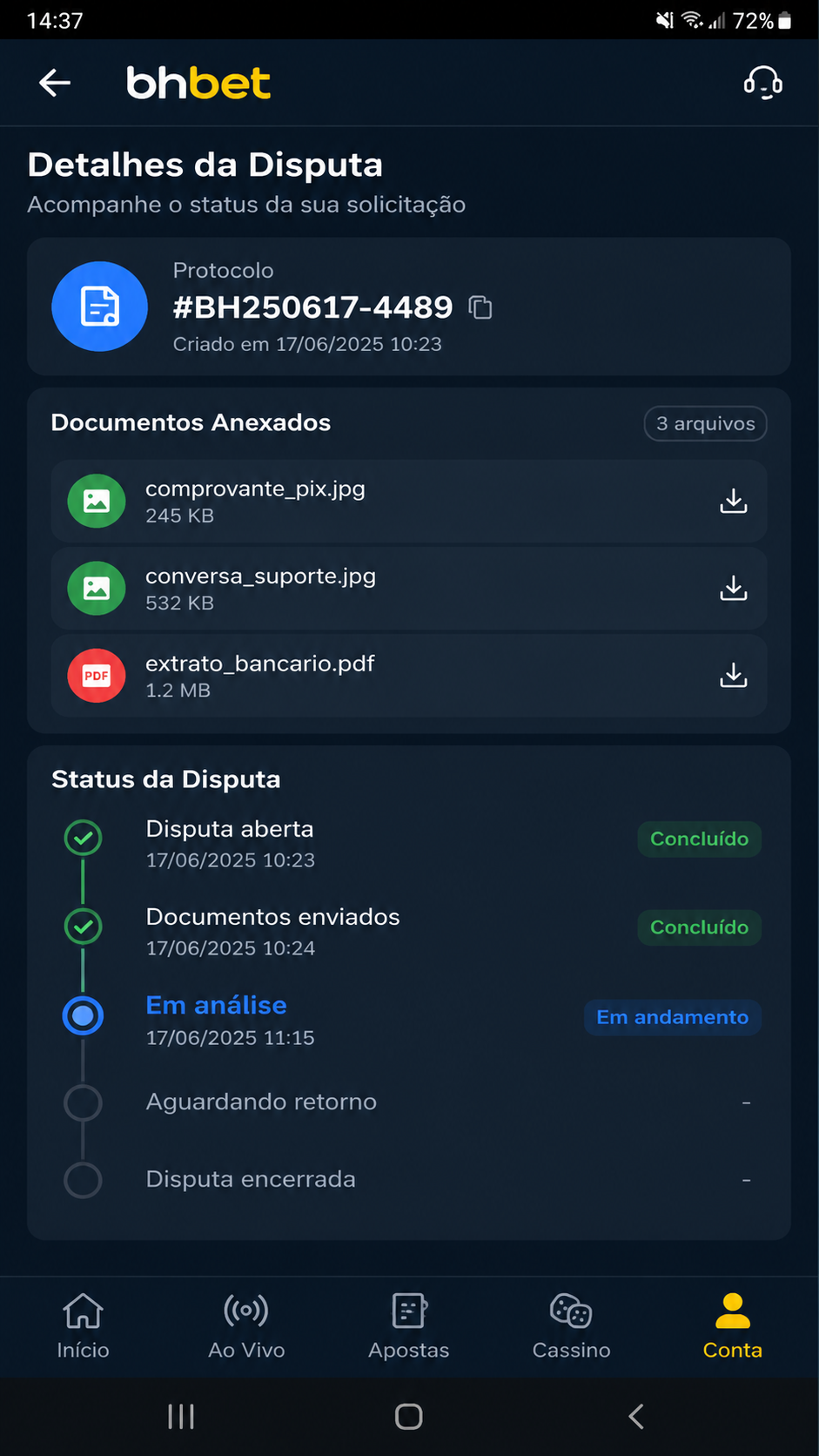 bhbet screenshot