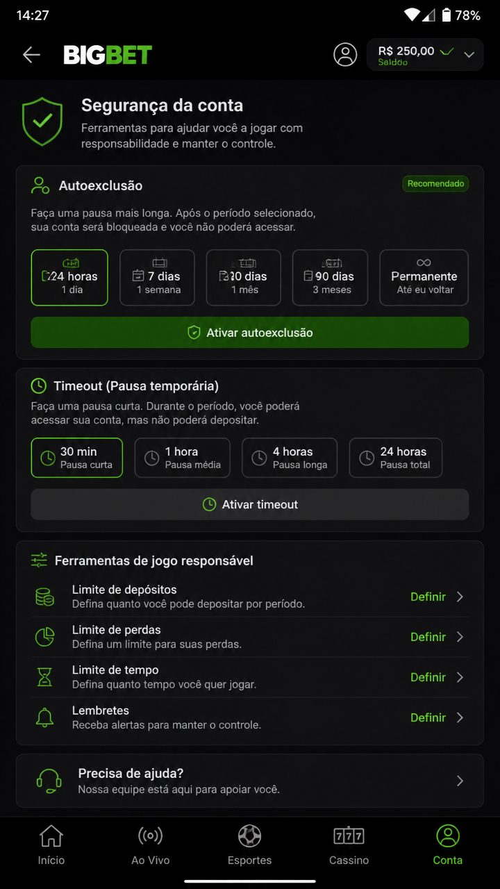 Bigbet screenshot