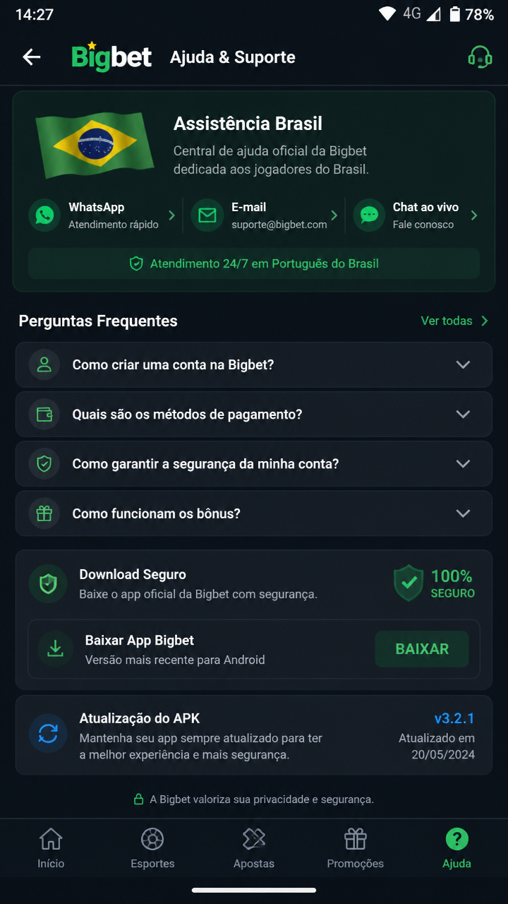 Bigbet screenshot