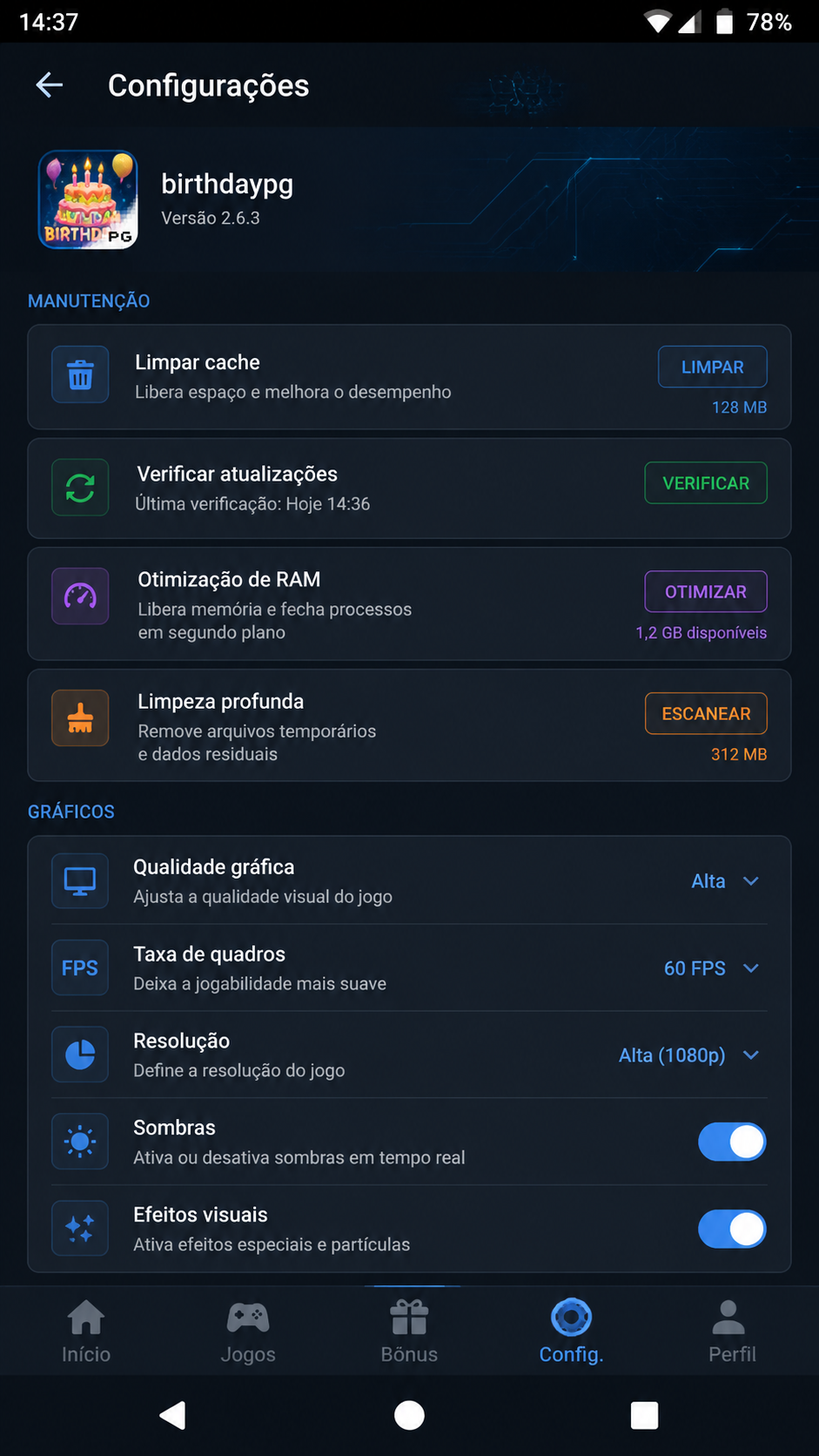 birthdaypg screenshot