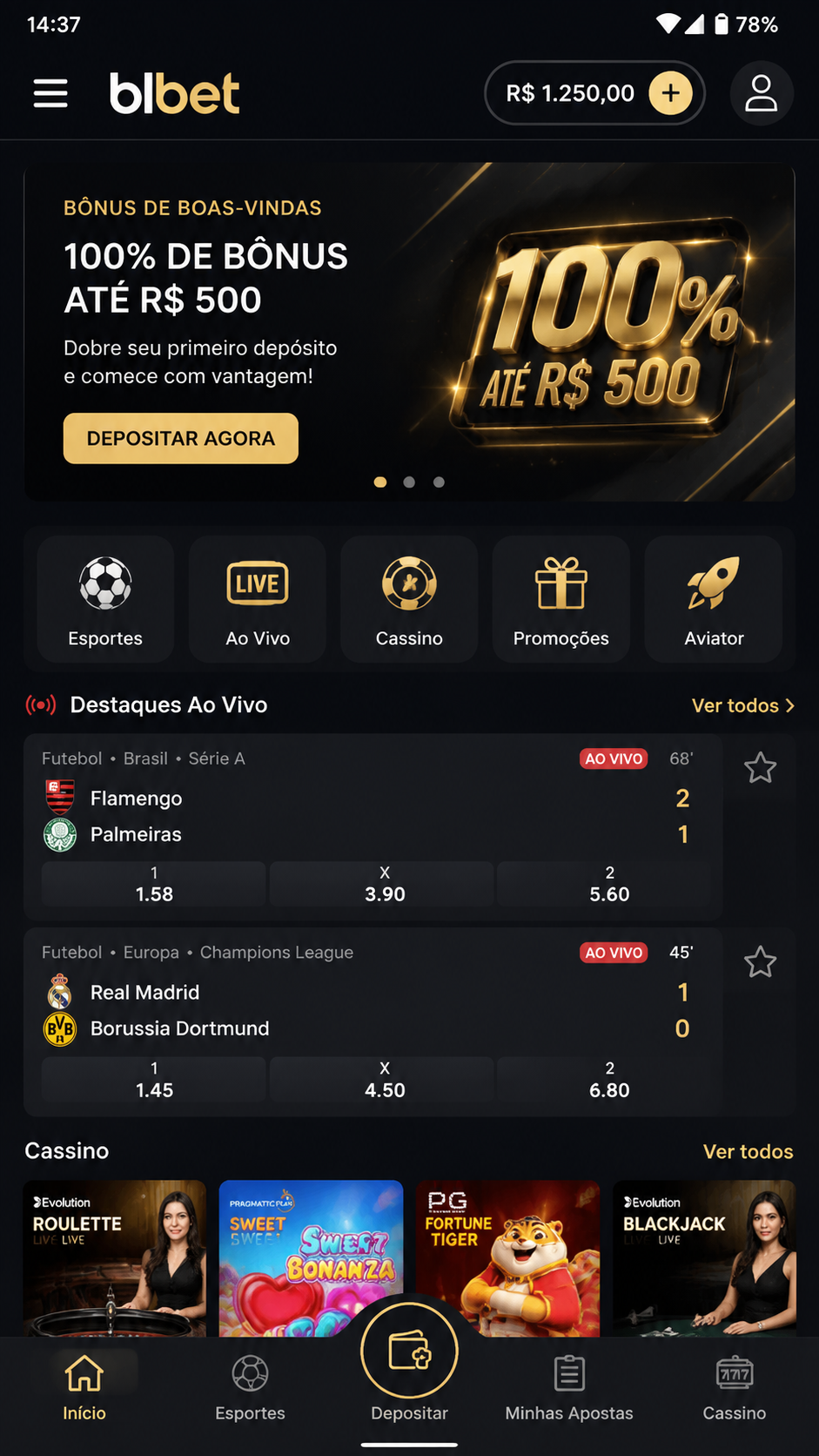 blbet screenshot