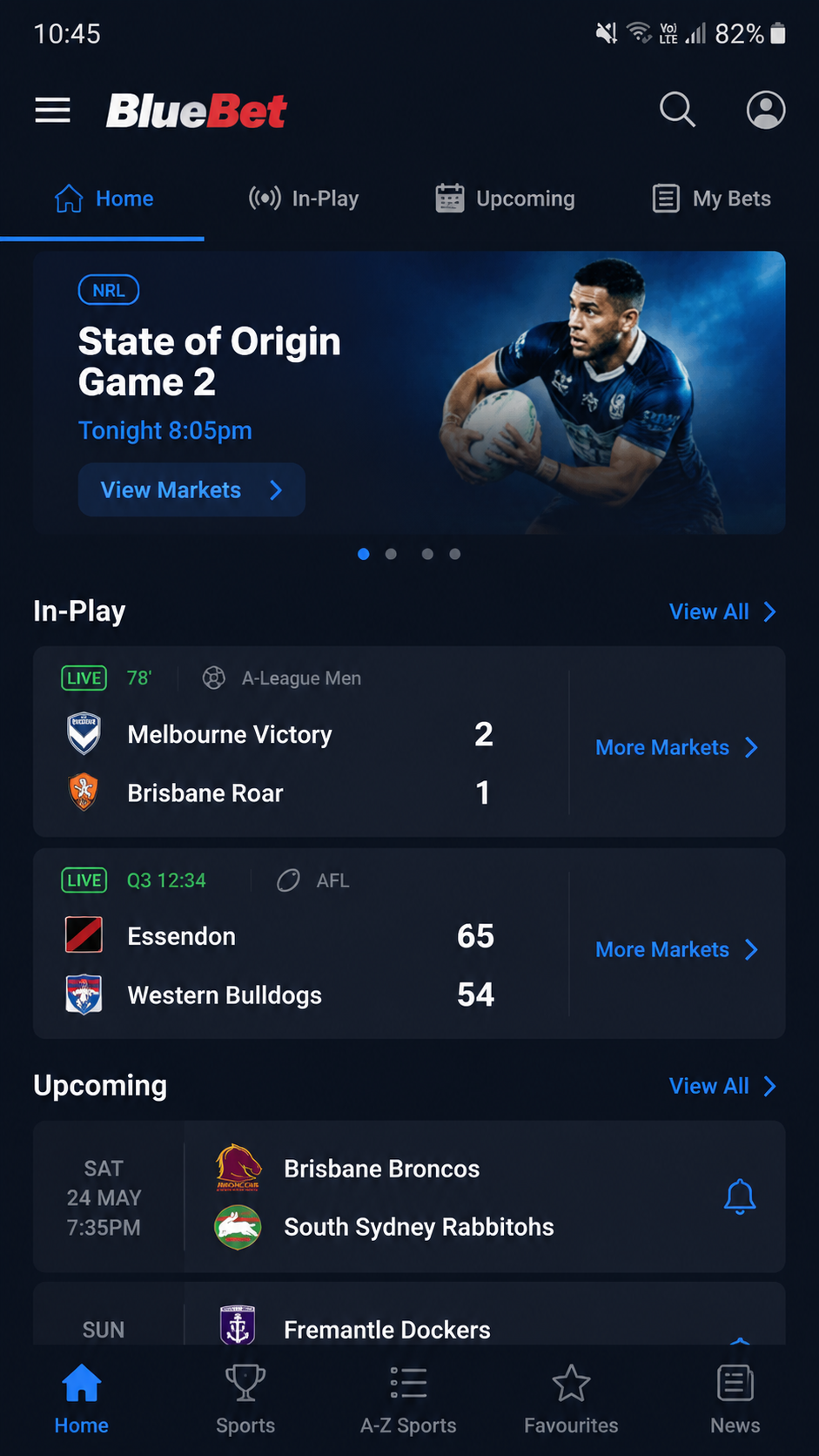 Bluebet screenshot