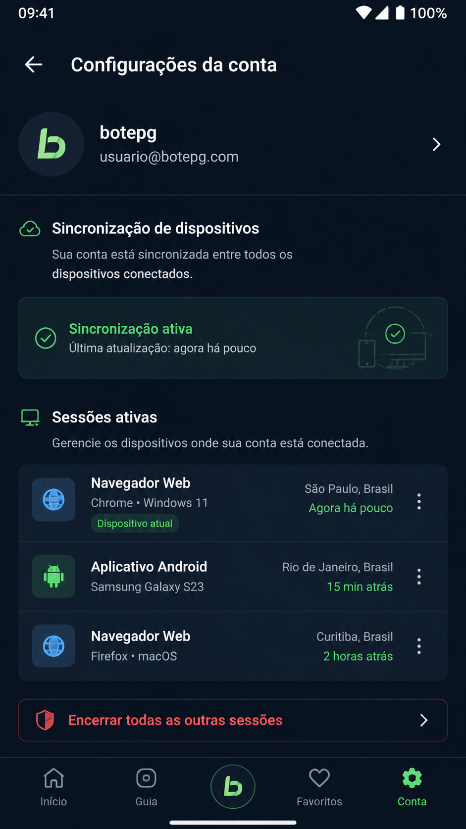 botepg screenshot