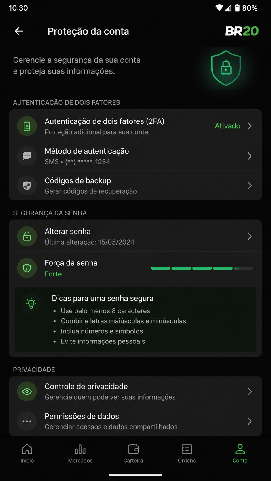br20 captura de tela Android
