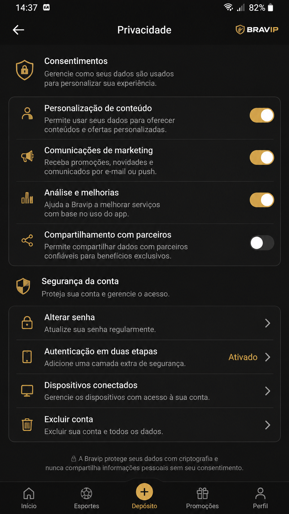 Bravip screenshot