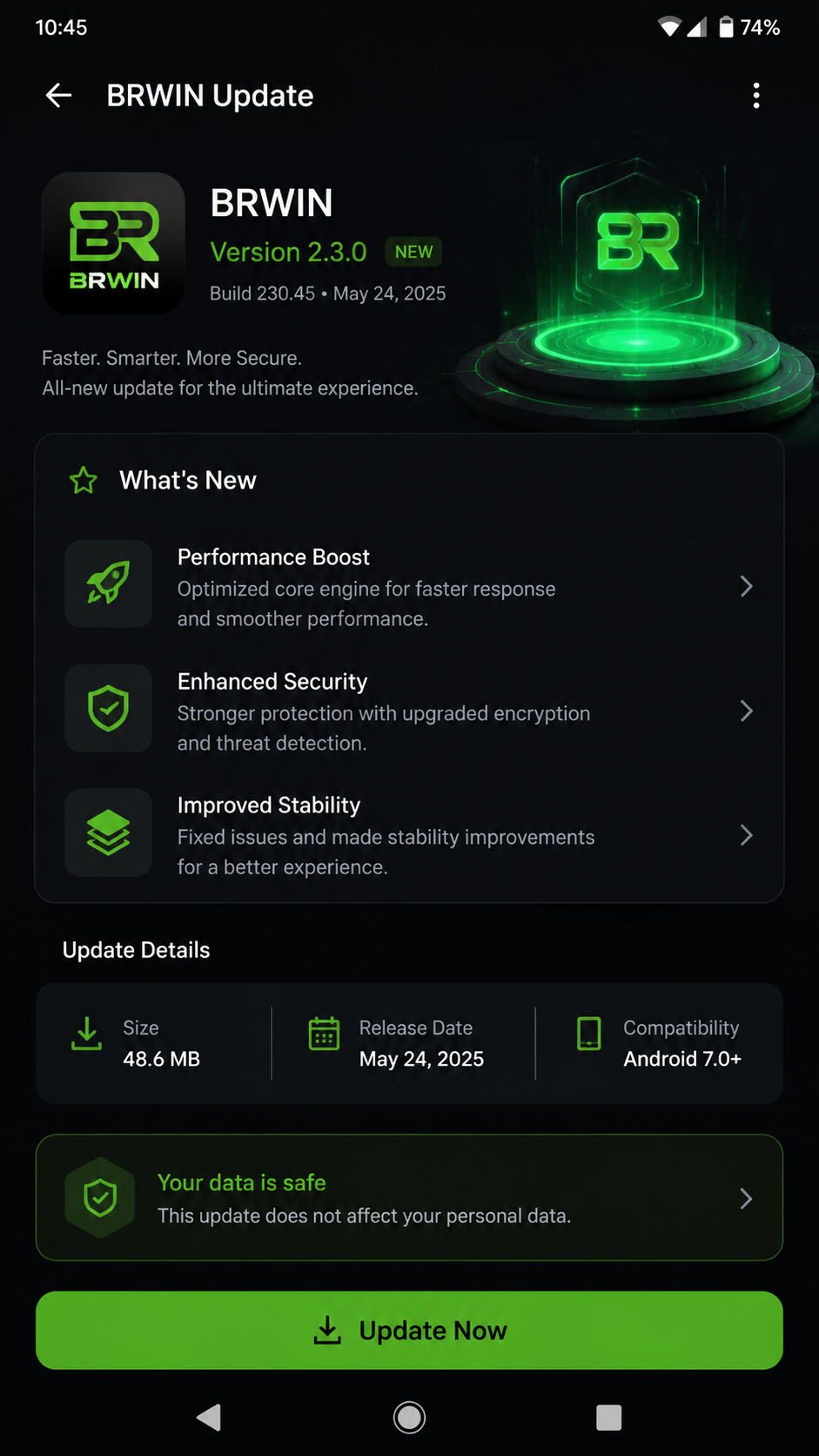 brwin screenshot
