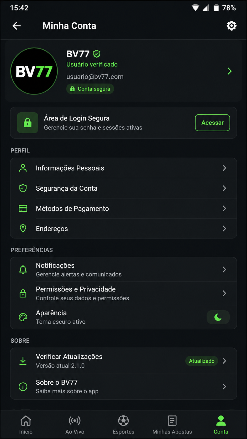 bv77 screenshot