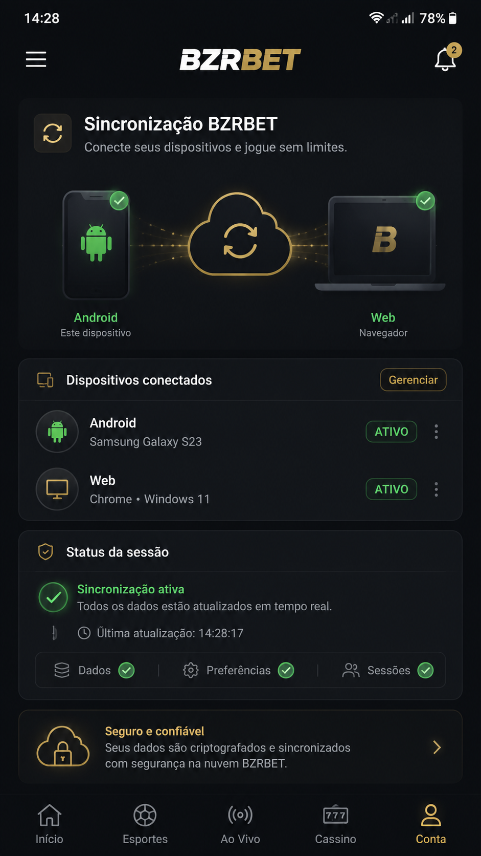 bzrbet screenshot