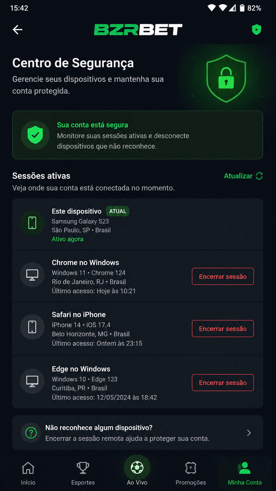 bzrbet screenshot