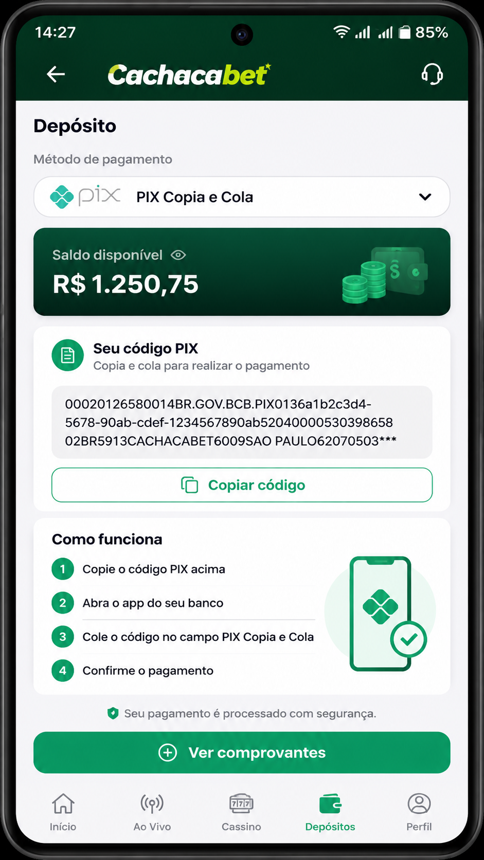 Cachacabet screenshot