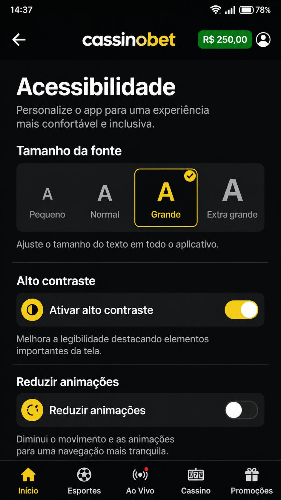 cassinobet screenshot