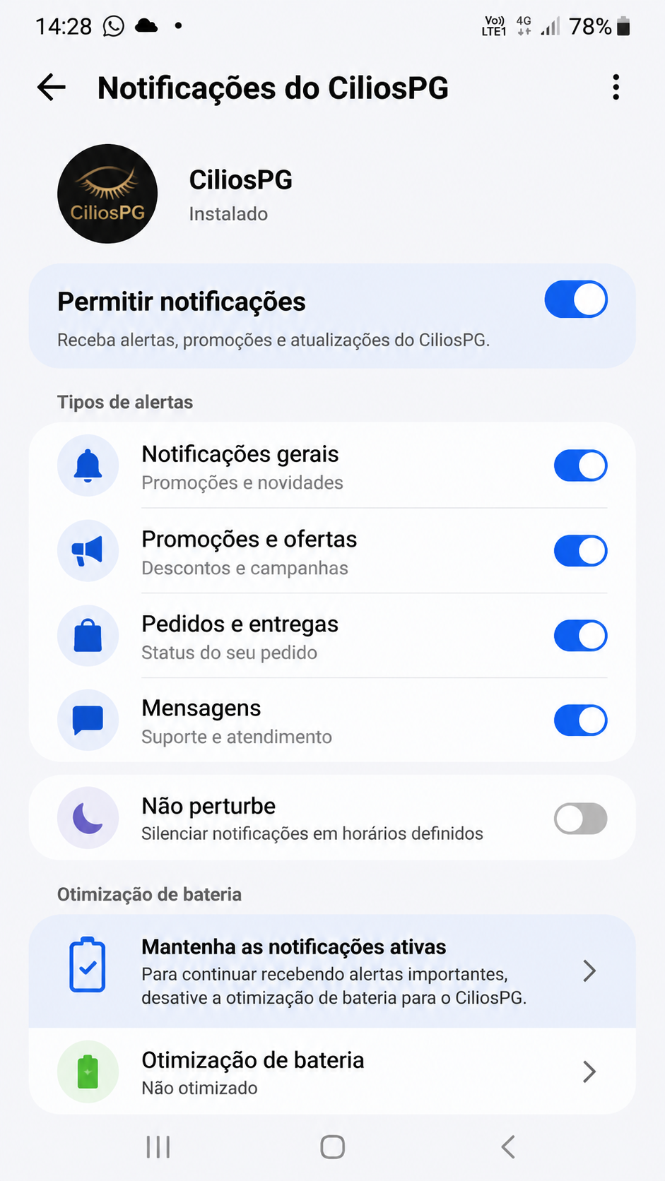 ciliospg screenshot