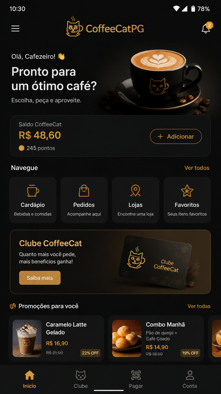 CoffeeCatPG screenshot