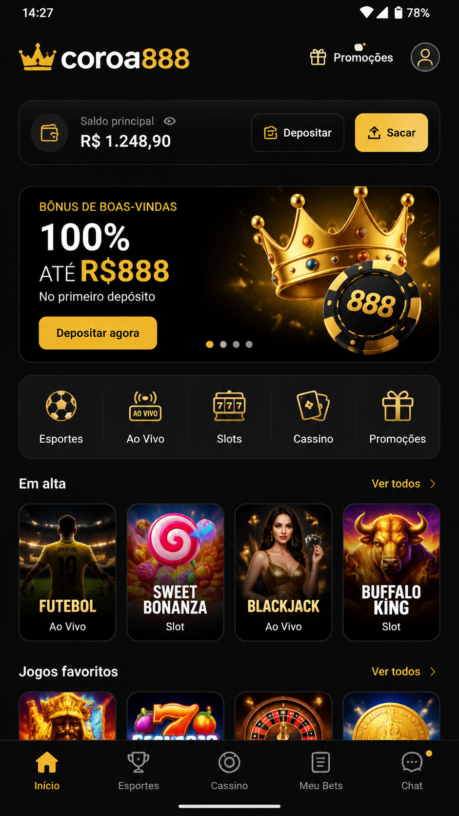 coroa888 screenshot