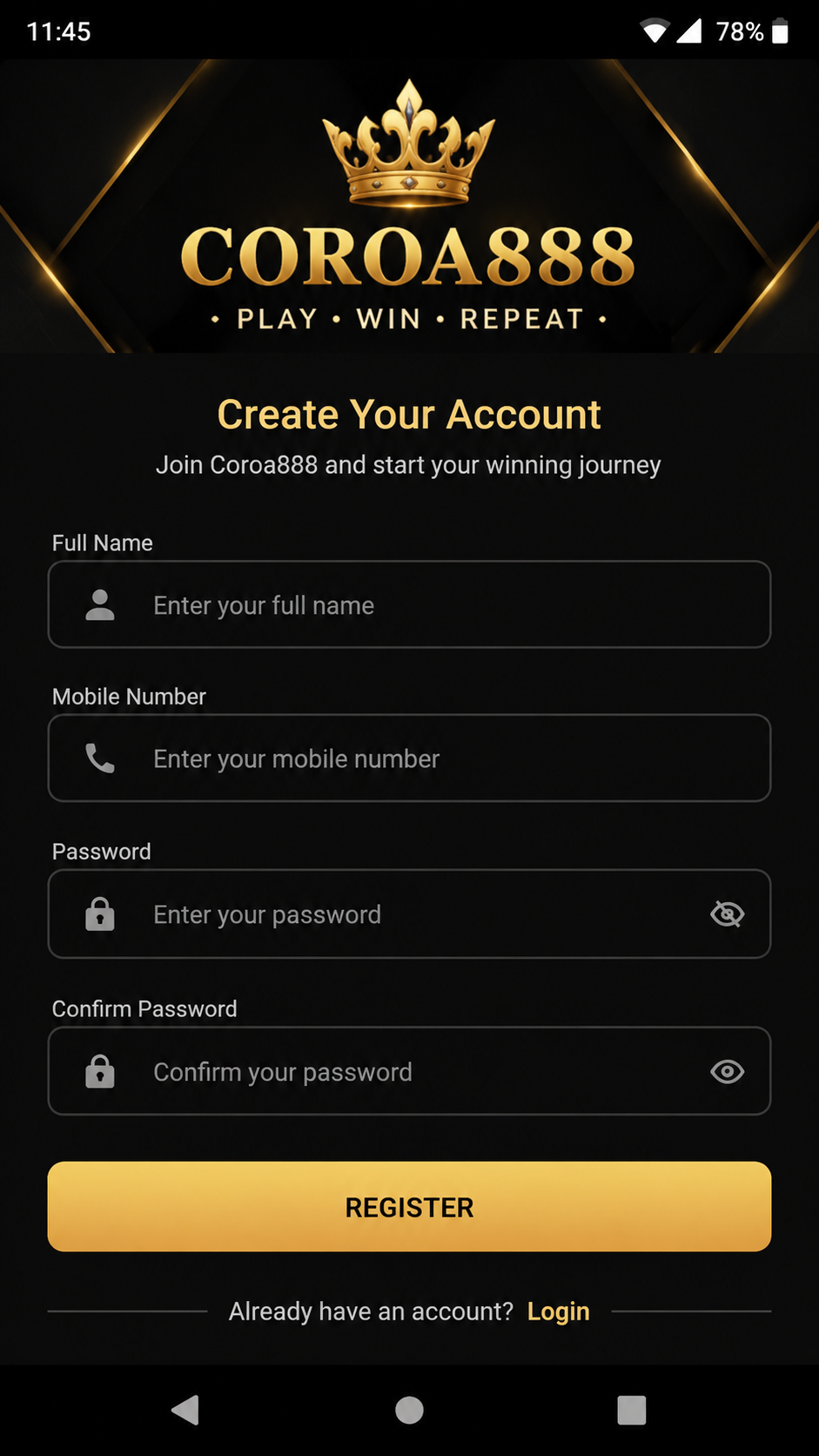 coroa888 screenshot