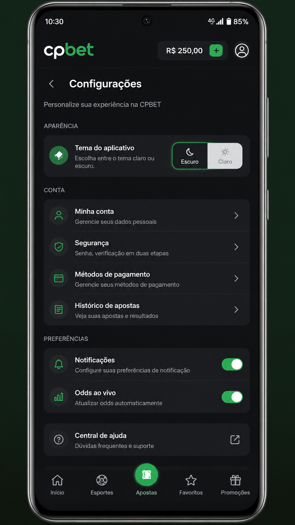 cpbet screenshot