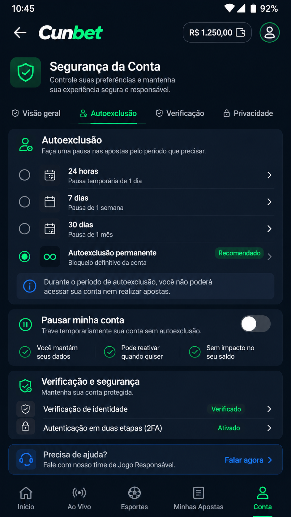 Cunbet screenshot