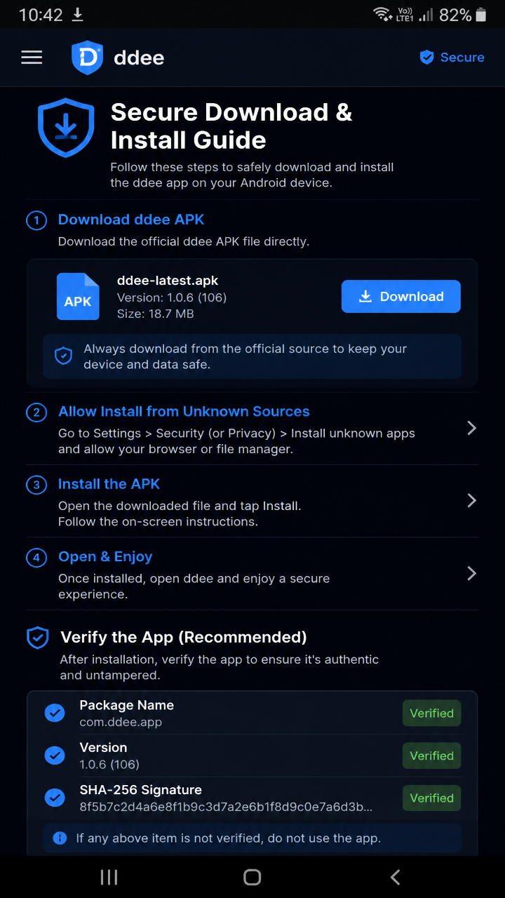 ddee screenshot