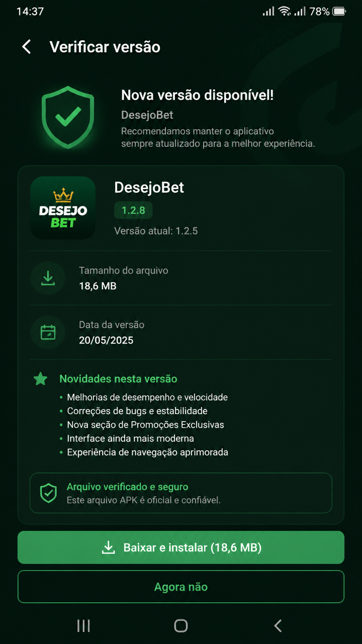 DesejoBet screenshot