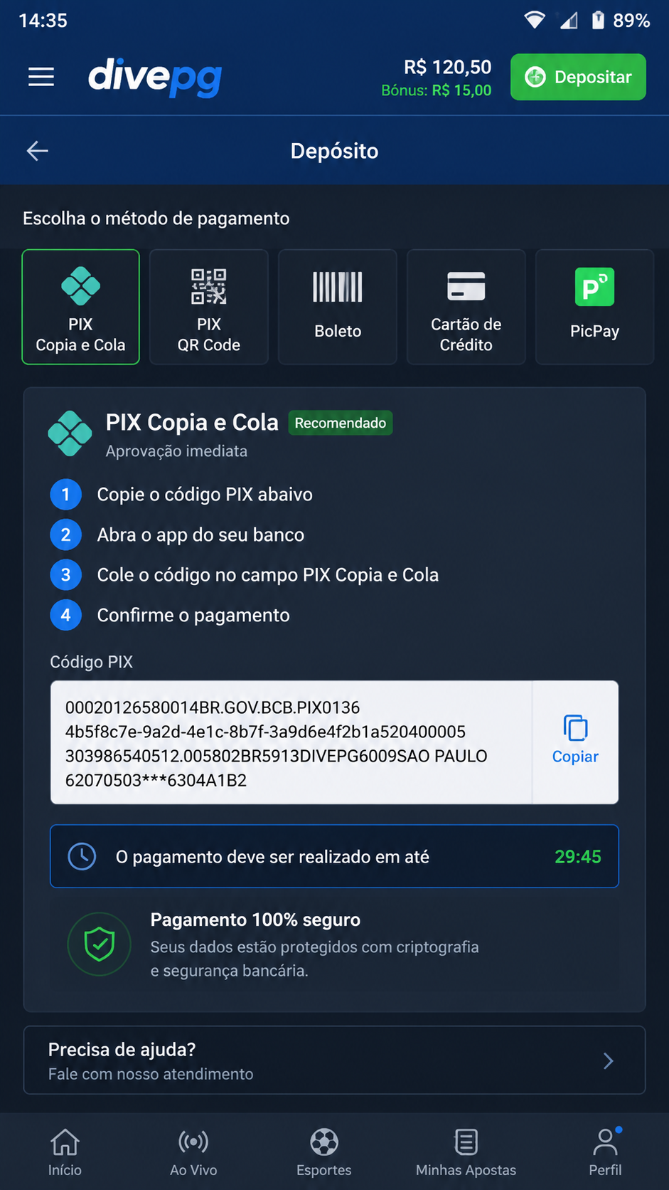 divepg screenshot