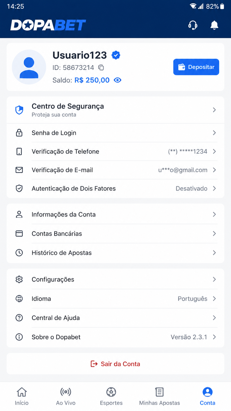 dopabet screenshot