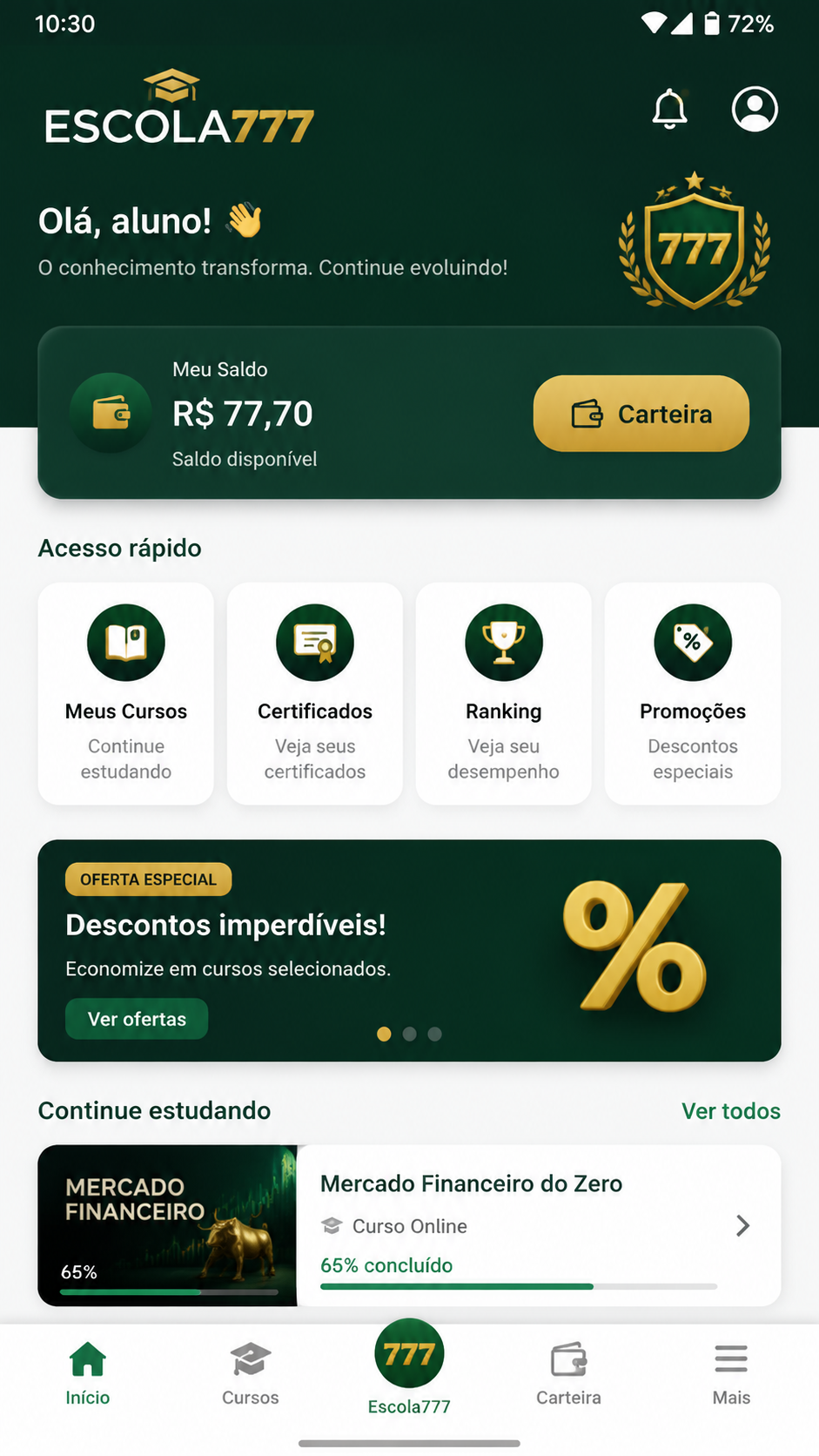 Escola777 screenshot