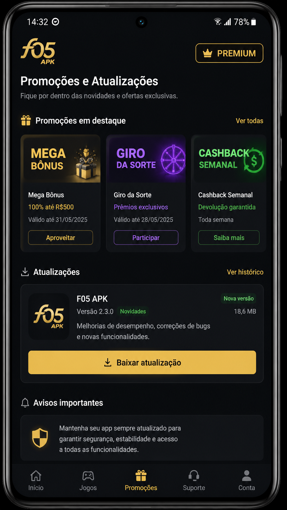 f05 screenshot