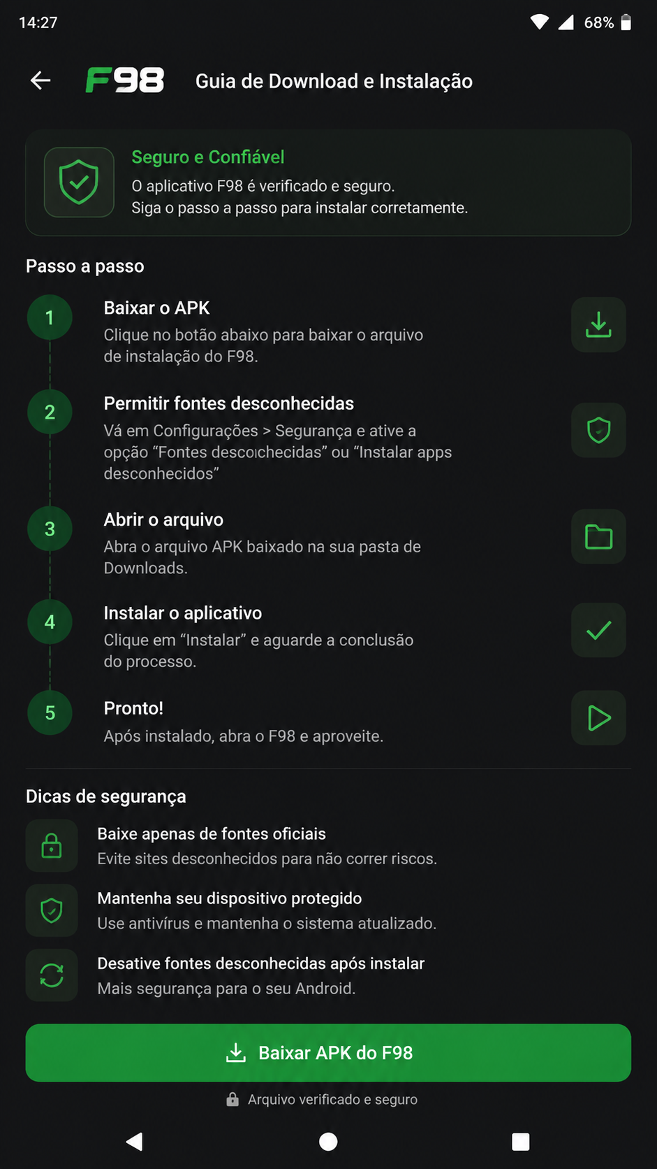 f98 screenshot